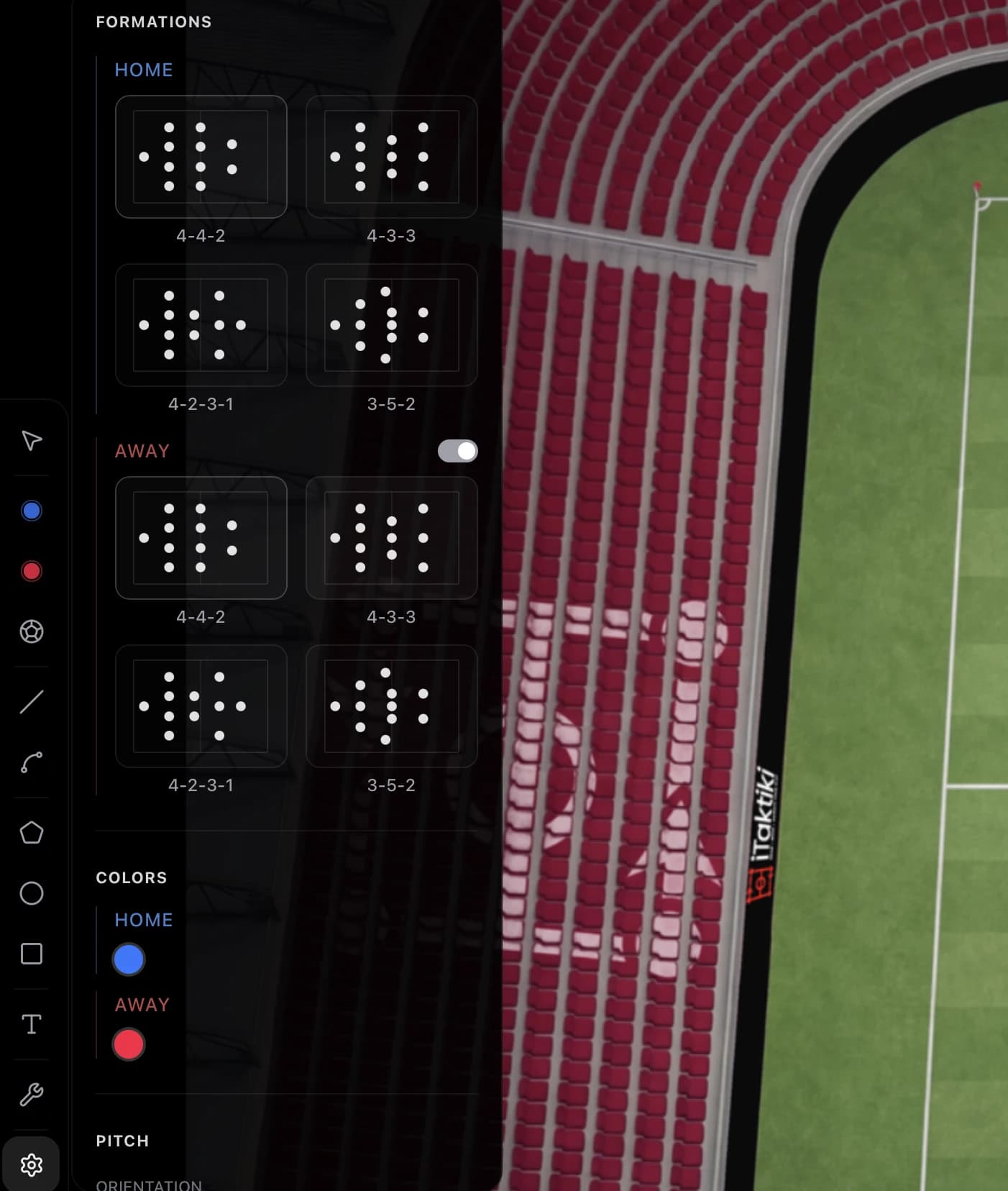 Six formations, ready for both sides
